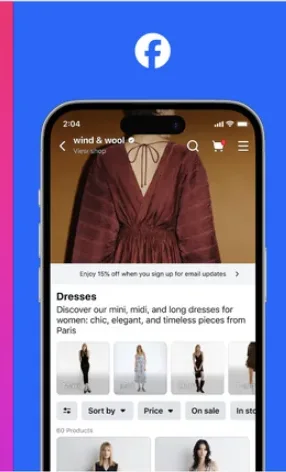 Messenger marketing message screens